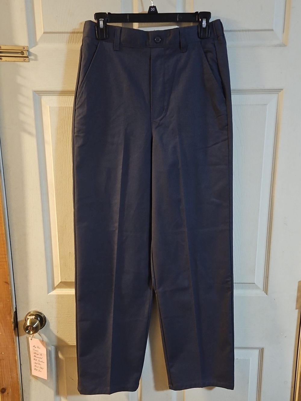 FRENCH TOAST UNIFORMS BOYS RELAXED FIT PULL ON PANT: GREY: NEW WITH TAGS: SZ 16